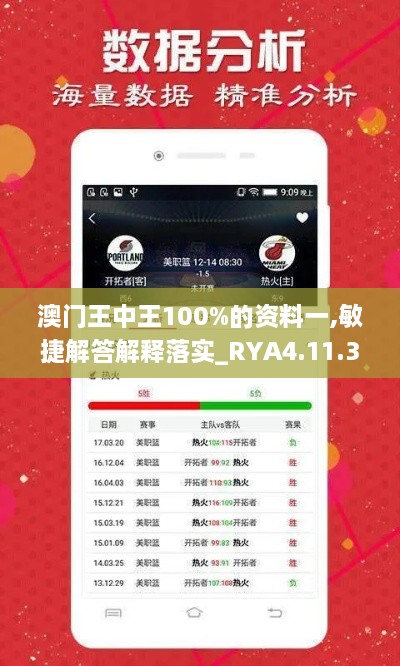 澳门王中王100%的资料一,敏捷解答解释落实_RYA4.11.34手游版