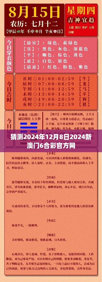 猜测2024年12月8日2024新澳门6合彩官方网