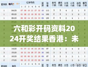 六和彩开码资料2024开奖结果香港：未来预测专家分析