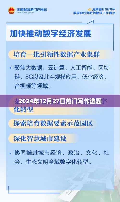 2024年12月27日热门写作选题大揭秘