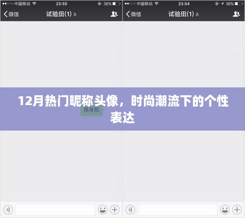 时尚潮流，12月热门昵称头像个性大赏