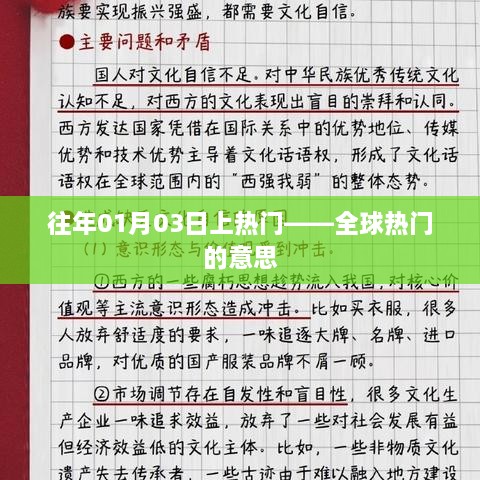 全球热门事件解析，为何每年一月三日备受瞩目？