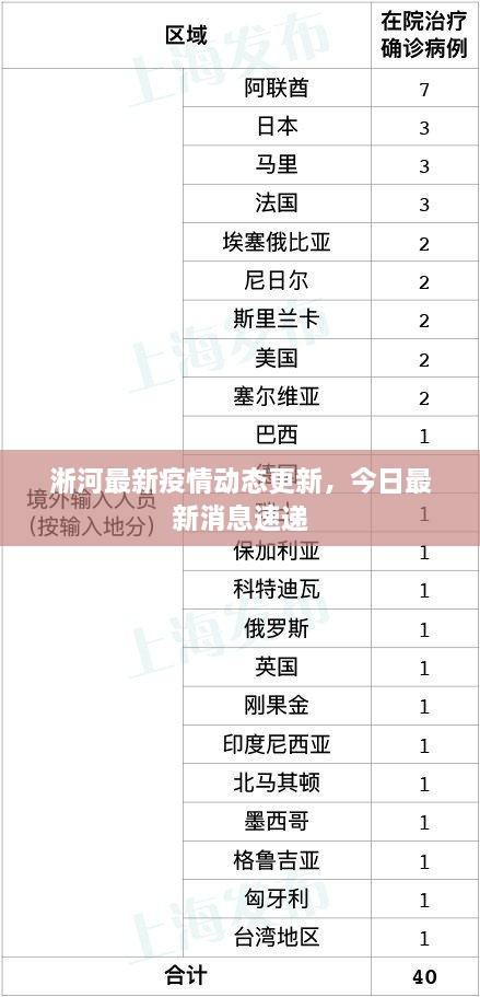 淅河最新疫情动态更新，今日最新消息速递