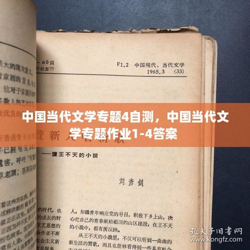 中国当代文学专题4自测，中国当代文学专题作业1-4答案 