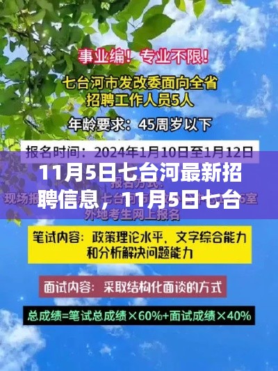 11月5日七台河最新招聘信息汇总，职场人必看