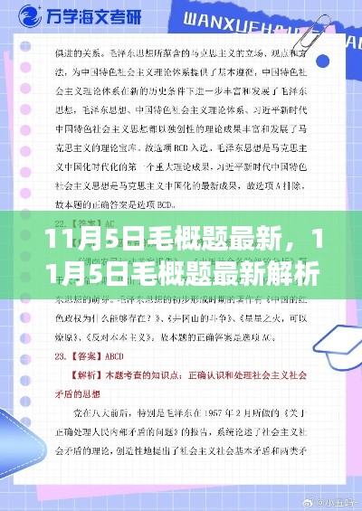 最新解析，毛概题与时事热点及理论前沿洞察