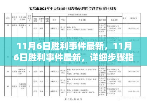 揭秘胜利事件最新进展，详细步骤指南助你完成任务或学习新技能