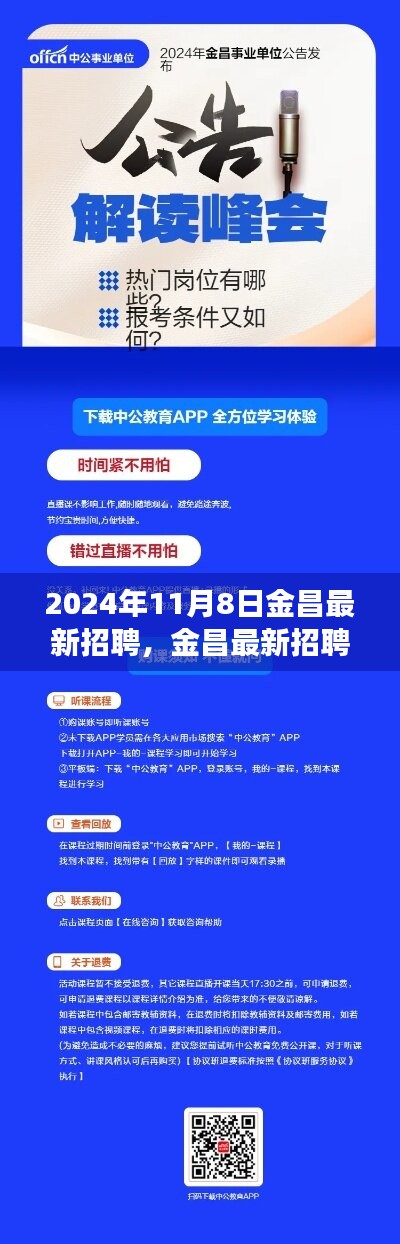 金昌最新招聘盛宴开启，职场人的福音！2024年11月8日盛大启幕