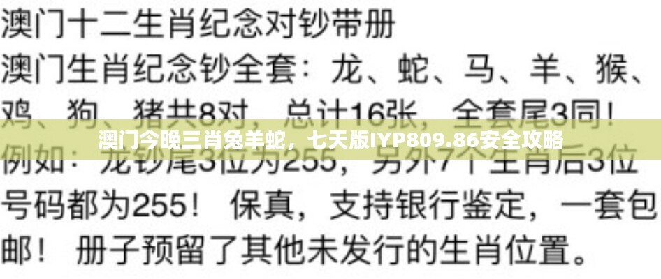 澳门今晚三肖兔羊蛇，七天版IYP809.86安全攻略