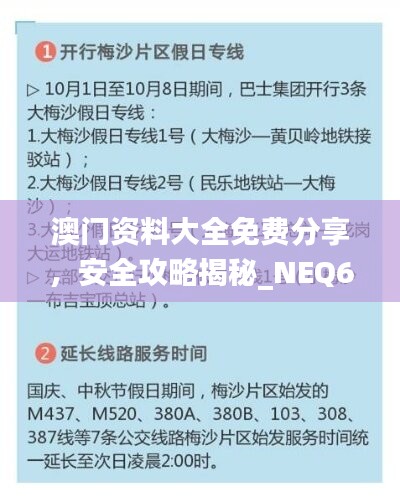 澳门资料大全免费分享，安全攻略揭秘_NEQ613.76个人版