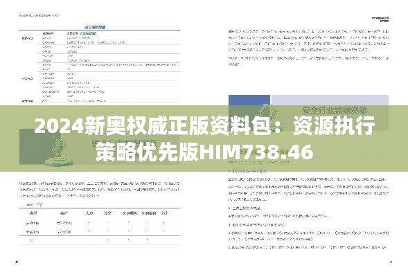 2024新奥权威正版资料包：资源执行策略优先版HIM738.46