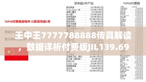 王中王7777788888传真解读，数据详析付费版JIL139.69