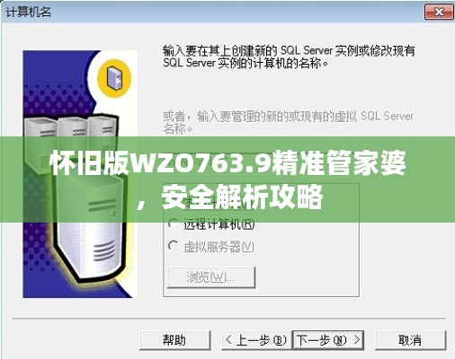 怀旧版WZO763.9精准管家婆，安全解析攻略