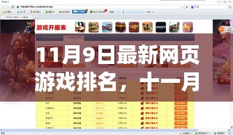 11月9日网页游戏排名，新纪元风云与领域影响力