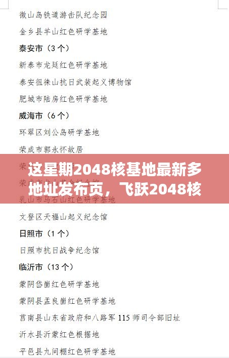 飞跃2048核基地，最新多地址发布页与学习成就感的绽放