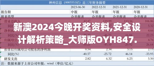 新澳2024今晚开奖资料,安全设计解析策略_大师版OYH847.86