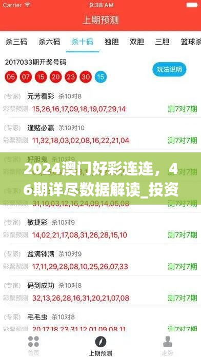 2024澳门好彩连连，46期详尽数据解读_投资版RAV796.34