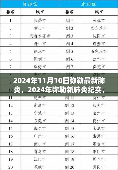 2024年弥勒新肺炎背景、进展与时代烙印纪实