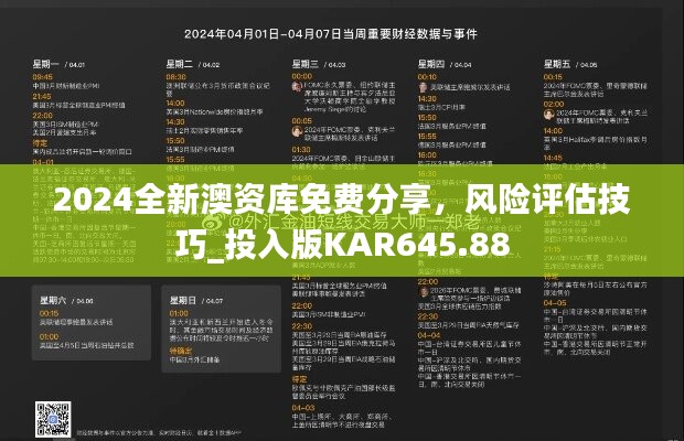 2024全新澳资库免费分享，风险评估技巧_投入版KAR645.88