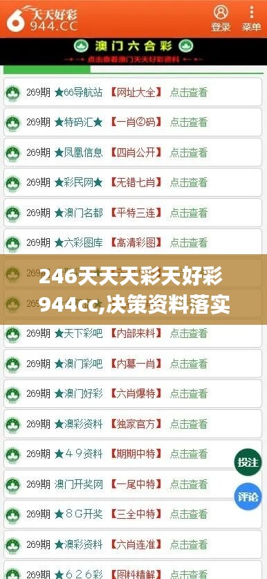 246天天天彩天好彩 944cc,决策资料落实_定制版RTI143.42