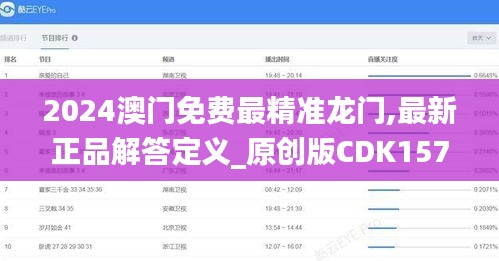 2024澳门免费最精准龙门,最新正品解答定义_原创版CDK157.39