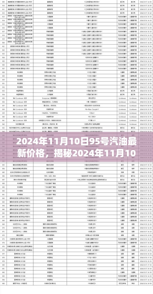 揭秘，2024年11月10日95号汽油最新价格、市场走势与应对策略全解析