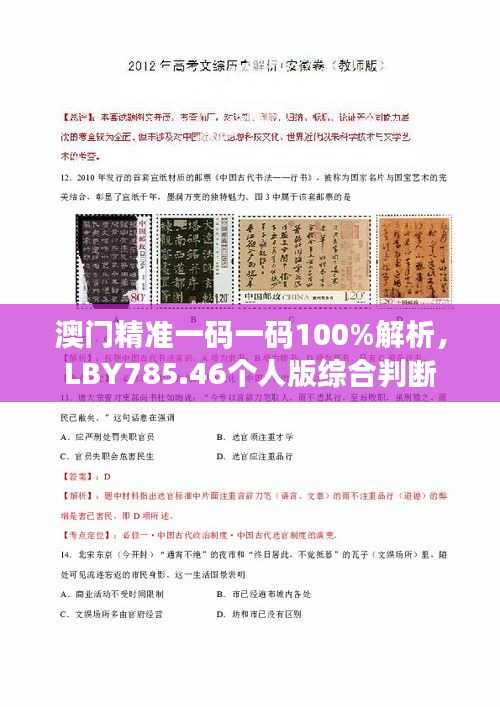 澳门精准一码一码100%解析，LBY785.46个人版综合判断