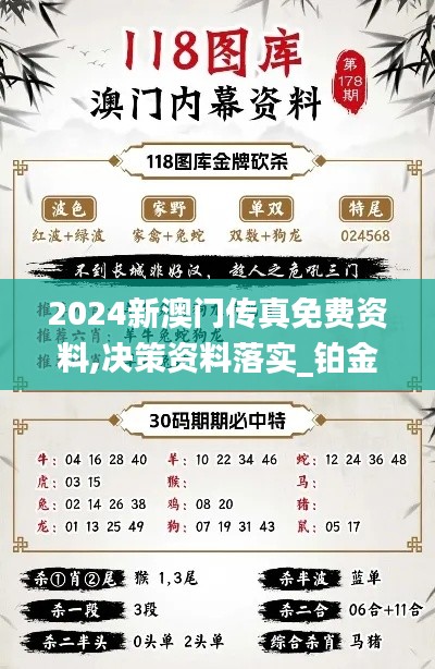 2024新澳门传真免费资料,决策资料落实_铂金版NUR913.92