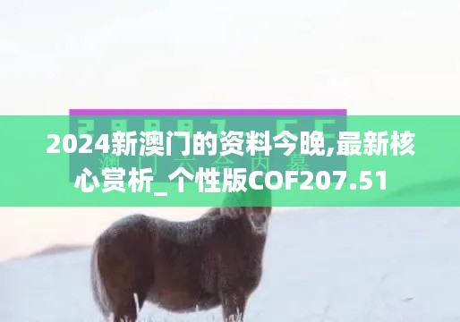 2024新澳门的资料今晚,最新核心赏析_个性版COF207.51