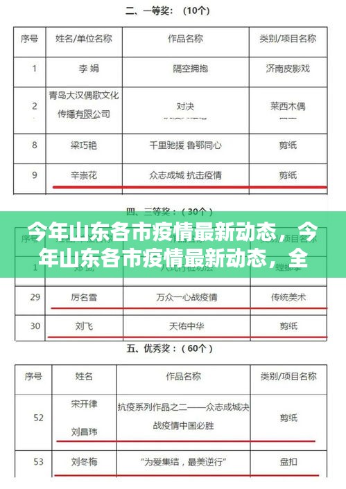 山东各市疫情最新动态，全面应对，守护家园安宁