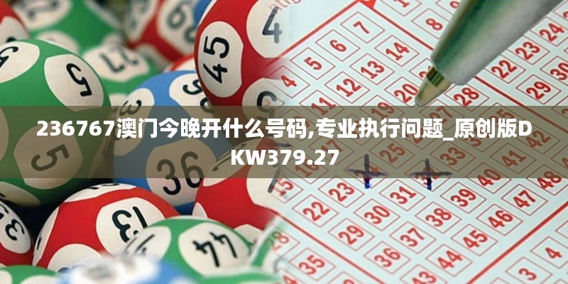 236767澳门今晚开什么号码,专业执行问题_原创版DKW379.27