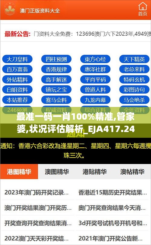 最准一码一肖100%精准,管家婆,状况评估解析_EJA417.24铸体境