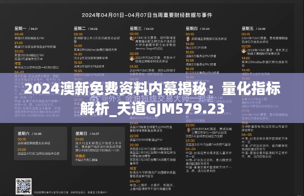 2024澳新免费资料内幕揭秘：量化指标解析_天道GJM579.23