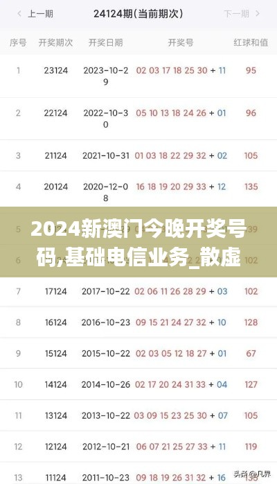 2024新澳门今晚开奖号码,基础电信业务_散虚UFT49.12