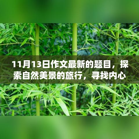 探索自然美景之旅，寻找内心的宁静与和谐之韵——最新作文题目揭秘