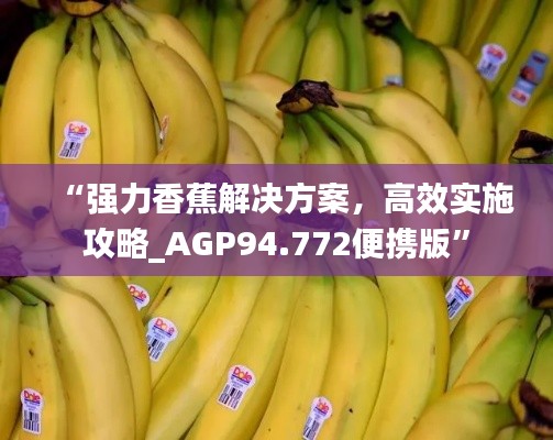 “强力香蕉解决方案，高效实施攻略_AGP94.772便携版”