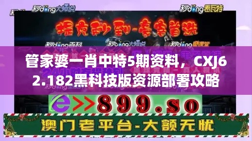 管家婆一肖中特5期资料，CXJ62.182黑科技版资源部署攻略