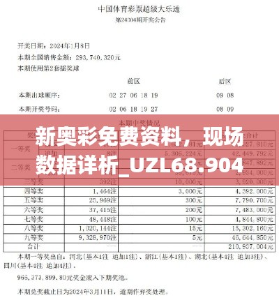 新奥彩免费资料，现场数据详析_UZL68.904闪电版