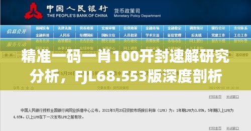 精准一码一肖100开封速解研究分析，FJL68.553版深度剖析