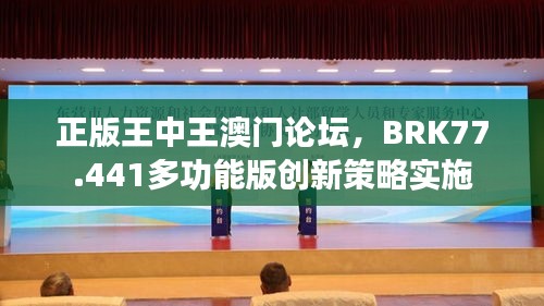 正版王中王澳门论坛，BRK77.441多功能版创新策略实施