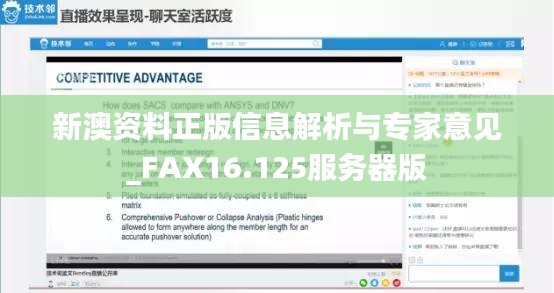 新澳资料正版信息解析与专家意见_FAX16.125服务器版