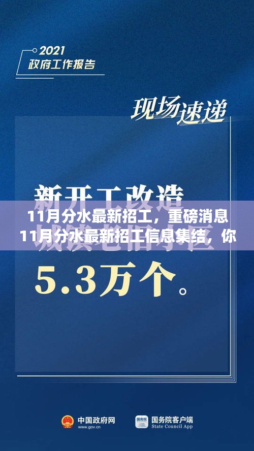 11月分水最新招工信息集结，职业梦想从这里起航