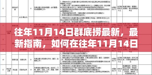 往年11月14日群底捞攻略大全，初学者与进阶用户全方位教程