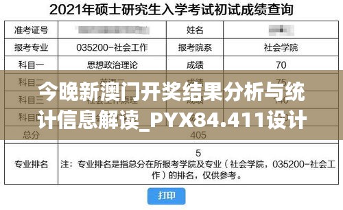 今晚新澳门开奖结果分析与统计信息解读_PYX84.411设计师版