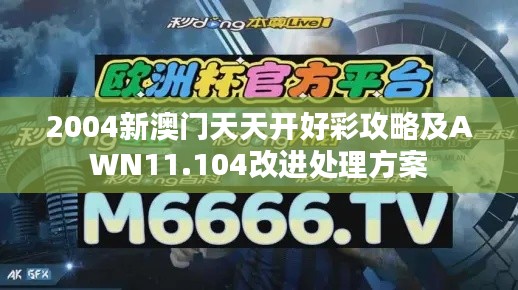 2004新澳门天天开好彩攻略及AWN11.104改进处理方案