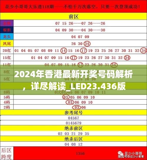 2024年香港最新开奖号码解析，详尽解读_LED23.436版