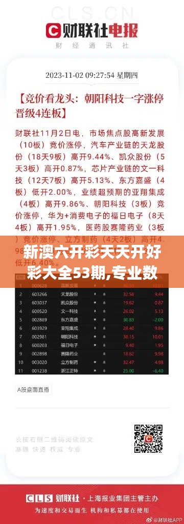 新澳六开彩天天开好彩大全53期,专业数据解释设想_VOC80.800数字版