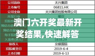 澳门六开奖最新开奖结果,快速解答方案实践_LWN80.938影像版