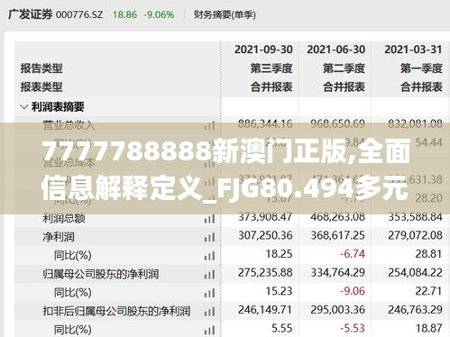 7777788888新澳门正版,全面信息解释定义_FJG80.494多元文化版