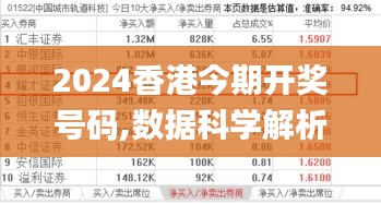 2024香港今期开奖号码,数据科学解析说明_QHA80.239精华版